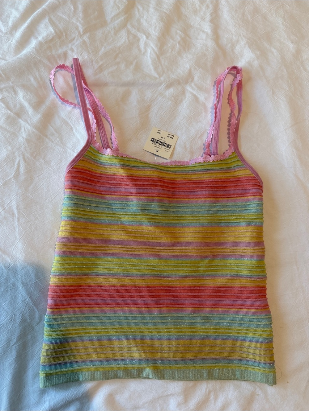 LyreBird Anthropologie Summer Sparkle Tank Top